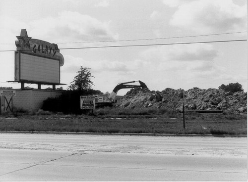 Galaxy Drive-In Theatre - Demolition Begins - Photo From Scott Biggs